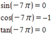 <strong>Evaluate (if possible)the sine,cosine,and tangent of the real number. </strong> A) corresponds to the point . B) corresponds to the point . C) corresponds to the point . D) corresponds to the point . E)Not possible