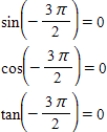 <strong>Evaluate (if possible)the sine,cosine,and tangent of the real number. </strong> A) corresponds to the point . B) corresponds to the point . C) corresponds to the point . D) corresponds to the point . E)Not possible