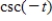 <strong>Use the value of the trigonometric function to find . </strong> A) B) C) D) E)