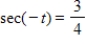 <strong>Use the value of the trigonometric function to find . </strong> A) B) C) D) E)