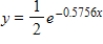<strong>Find the exponential model that fits the points shown in the graph. </strong> A) B) C) D) E)