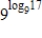 <strong>Use the properties of logarithms to simplify the expression. </strong> A)17 B)0 C) D)-17 E)