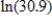 <strong>Use a calculator to find a value for to four decimal places. </strong> A)-3.4308 B)3.4308 C)-1.49 D)1.49 E)5.7333
