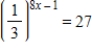 <strong>Use the One-to-One Property to solve the following equation for x. </strong> A) B) C) D) E)