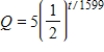 <strong>Let Q represent a mass of radioactive radium (<sup>226</sup>Ra)(in grams),whose half-life is 1599 years.The quantity of radium present after t years is Determine the quantity present after 300 years.Round to the nearest hundredth of a gram.</strong> A)0 g B)0.47 g C)5.00 g D)4.39 g E)0.88 g