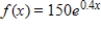 <strong>What is the value of the function at ? Round to 3 decimal places.</strong> A)376.394 B)223.774 C)18.232 D)151.492 E)1247.646