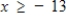 <strong>Solve the inequality and graph the solution on the real number line. </strong> A) B) C) D) E)All real numbers