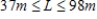 <strong>A rectangular playing field with a perimeter of 98 meters is to have an area of at least 444 square meters.Within what bounds must the length of the rectangle lie? </strong> A) B) C) D) E)