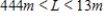 <strong>A rectangular playing field with a perimeter of 98 meters is to have an area of at least 444 square meters.Within what bounds must the length of the rectangle lie? </strong> A) B) C) D) E)
