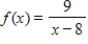 <strong>Find the domain of the function . </strong> A)Domain: all real numbers x except x = 8 B)Domain: all real numbers x except x = 9 C)Domain: all real numbers x except x = -9 D)Domain: all real numbers x E)Domain: all real numbers x except x = -8