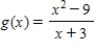 <strong>Find the zeros of the rational function. </strong> A)x = 0 B)x = -9 C)x = 3 D)x = 9 E)x = -3 