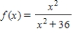 <strong>Find the domain of the following function </strong> A)all real numbers x except x = 36 B)all real numbers x C)all real numbers x except x = 0 D)all real numbers x except x = 6 E)all real numbers x except x = -1