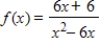 <strong>Determine the domain of .</strong> A)all real numbers except x = 0 and x = 6 B)all real numbers C)all real numbers except x = 6 D)all real numbers except x = -6 and x = -1 E)all real numbers except x = -1,x = 0 and x = 6