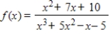 <strong>Identify all intercepts of .</strong> A)x-intercept: none;y-intercept: none B)x-intercept: ;y-intercept: none C)x-intercept: (-2,0);y-intercept: (0,-2) D)x-intercepts: (-5,0), (-1,0), (1,0);y-intercept: (0,-2) E)x-intercept: (0,0);y-intercept: (0,0)