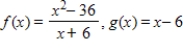 <strong>Given .Complete the table and explain how the two functions differ. </strong> A) The graph of f(x)= g(x)except when x = -7.Because the factor x + 6 canceled,there is a hole in the graph of f(x)when x = -7. B) The graph of f(x)= g(x)except when x = -7.5.Because the factor x + 6 canceled,there is a hole in the graph of f(x)when x = -7.5. C) The graph of f(x)= g(x)except when x = -6.5.Because the factor x + 6 canceled,there is a hole in the graph of f(x)when x = -6.5. D) The graph of f(x)= g(x)except when x = -6.Because the factor x + 6 canceled,there is a hole in the graph of f(x)when x = -6. E) The graph of f(x)= g(x)except when x = -5.5.Because the factor x + 6 canceled,there is a hole in the graph f(x)when x = -5.5.