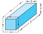 A rectangular package to be sent by a delivery service can have a maximum combined length and girth (perimeter of a cross section)of 168 inches.​   ​ Write a function that represents the volume of the package. ​