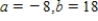 <strong>Find real numbers a and b such that the equation is true. </strong> A) B) C) D) E)