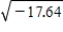 <strong>Write the complex number in standard form. </strong> A)17.64i B)4.2i C)7.2i D)-4.2i E)-17.64i