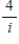 <strong>Write the quotient in standard form. </strong> A)4i B) C) D)-4i E)