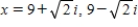 <strong>Solve the equation and write complex solutions in standard form. </strong> A) B) C) D) E)