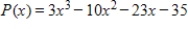 <strong>Use synthetic division to express in the form (divisor)(quotient)+ remainder for the divisor x - 5. </strong> A) B) C) D) E)none of these