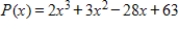 <strong>Use synthetic division to express in the form (divisor)(quotient)+ remainder for the divisor x + 5. </strong> A) B) C) D) E)none of these