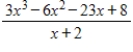<strong>Use synthetic division to perform the division. </strong> A) B) C) D) E)none of these