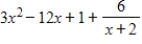 <strong>Use synthetic division to perform the division. </strong> A) B) C) D) E)none of these