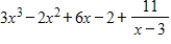 <strong>Use synthetic division to perform the division. </strong> A) B) C) D) E)none of these