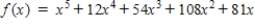 <strong>Select from the following which is the polynomial of degree n that has the given zero(s). Zero Degree </strong> A) B) C) D) E)