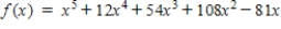 <strong>Select from the following which is the polynomial of degree n that has the given zero(s). Zero Degree </strong> A) B) C) D) E)