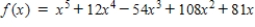 <strong>Select from the following which is the polynomial of degree n that has the given zero(s). Zero Degree </strong> A) B) C) D) E)