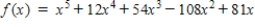 <strong>Select from the following which is the polynomial of degree n that has the given zero(s). Zero Degree </strong> A) B) C) D) E)