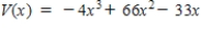 <strong>An open box is to be made from a square piece of cardboard,33 inches on a side,by cutting equal squares with sides of length x from the corners and turning up the sides (see figure below).Determine the function,V,in terms of x,that represents the volume of the box. </strong> A) B) C) D) E)