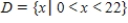 <strong>An open box is to be made from a square piece of cardboard,22 inches on a side,by cutting equal squares with sides of length x from the corners and turning up the sides (see figure below).If the volume of the box is represented by ,determine the domain of . </strong> A) B) C) D) E)