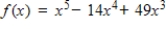 <strong>Using a graphing utility,graph and approximate the zeros and their multiplicity.</strong> A) B) C) D) E)