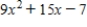 <strong>Find a polynomial with the given zeros. </strong> A) B) C) D) E)none of these