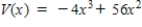 <strong>An open box is to be made from a square piece of cardboard,28 inches on a side,by cutting equal squares with sides of length x from the corners and turning up the sides (see figure below).Determine the function,V,in terms of x,that represents the volume of the box. </strong> A) B) C) D) E)