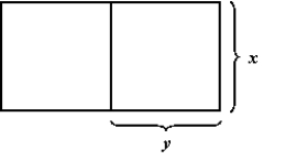 <strong>A farmer has 216 feet of fencing and wants to build two identical pens for his prize-winning pigs.The pens will be arranged as shown.Determine the dimensions of a pen that will maximize its area. </strong> A) 7 ^ { \prime} \times 176^ { \prime} B) 21 ^ { \prime } \times 52 ^ { \prime} C) 27 ^ { \prime} \times 72 ^ { \prime} D) 9^ { \prime} \times 108^ { \prime} E) 27 ^ { \prime} \times 36 ^ { \prime}