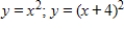 <strong>Identify the parent function and the transformation shown in the graph.Write an equation for the function shown in the graph. </strong> A)Horizontal shift of B)Vertical shift of C)Vertical shift of D)Horizontal shift of E)Vertical shift of