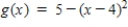 <strong>Write an equation for the function that is described by the following characteristics. The shape of ,but moved five units down,four units to the left,and then reflected in the x-axis.</strong> A) B) C) D) E)