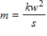 <strong>Find a mathematical model for the verbal statement: m varies directly as the square of w and inversely as s.</strong> A) B) C) D) E)