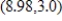 <strong>Find the rectangular coordinates of the point given in polar coordinates.Round your results to two decimal places. </strong> A)Rectangular coordinates: (2.27,-7.89) B)Rectangular coordinates: (-7.89,2.27) C)Rectangular coordinates: (1.27,-8.89) D)Rectangular coordinates: (-8.89,1.27) E)Rectangular coordinates: (8.98,4.50)