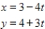 <strong>Select the curve represented by the parametric equations.(indicate the orientation of the curve) </strong> A) B) C) D) E)