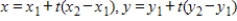 <strong>Using following result find a set of parametric equation of the line. Line: passes through (0,0)and </strong> A) B) C) D) E)