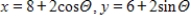 <strong>Using following result find a set of parametric equation of conic. Circle: Circle: center: ;radius: 8 </strong> A) B) C) D) E)