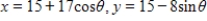 <strong>Using following result find a set of parametric equation of conic. vertices: ;foci: </strong> A) B) C) D) E)