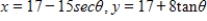 <strong>Using following result find a set of parametric equation of conic. Hyperbola: Hyperbola: vertices: ;foci: </strong> A) B) C) D) E)