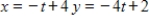 <strong>Find a set of parametric equations for the rectangular equation. </strong> A) B) C) D) E)
