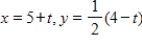 <strong>Find a set of parametric equations for the rectangular equation. </strong> A) B) C) D) E)